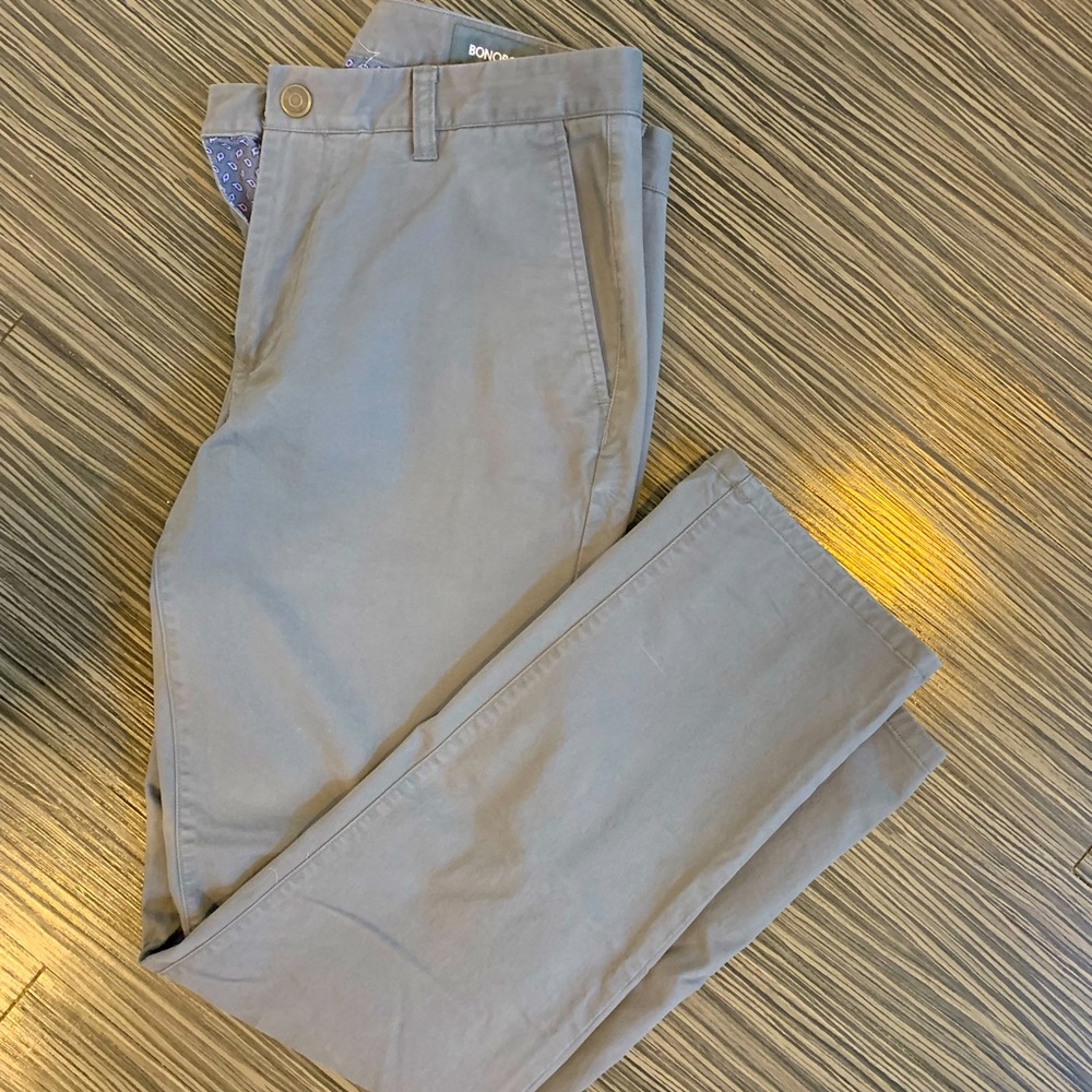 BONOBOS Chinos Dress Casual Pants Grey 33/32